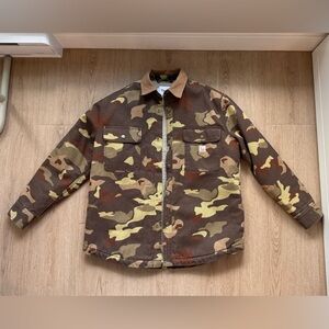 Aritzia Camouflage Jacket - Brown and Green